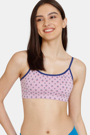 Buy Zivame Girls Double Layered Non Wired Full Coverage Bralette - Star Lavender